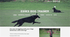 Desktop Screenshot of essexdogtrainer.com
